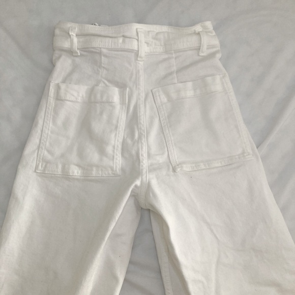 Zara White Wide Leg Jeans - Picture 3 of 6